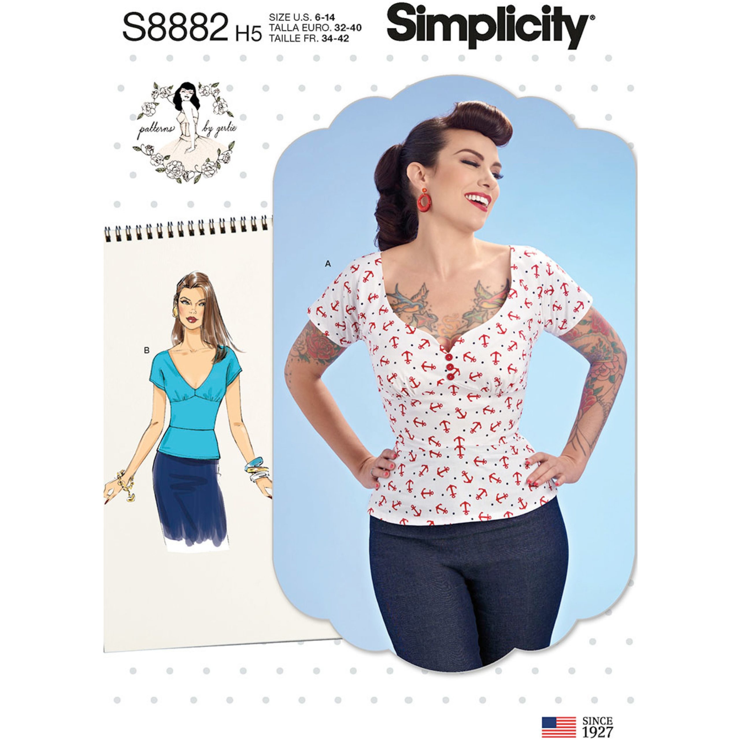 Simplicity S8882 Blouse Pattern - Charm Patterns