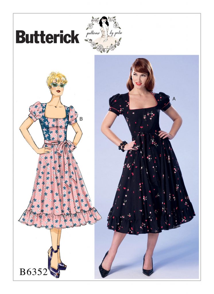 Pick Your Size Butterick Retro Dress Pattern B5032 1952 Style