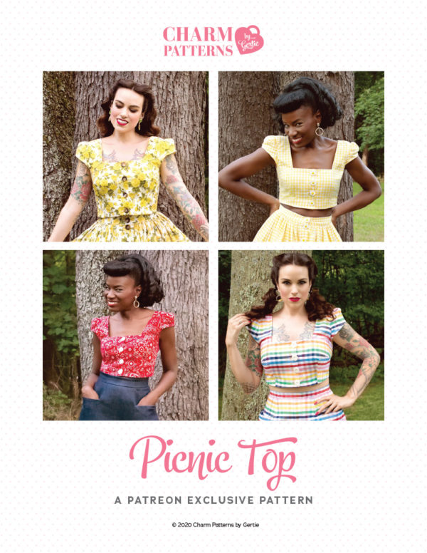 Picnic Top Patreon pattern by Gertie