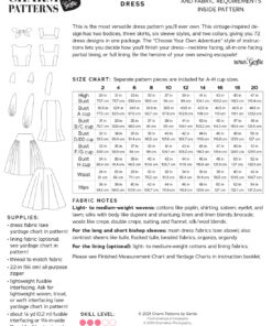 Night and Day Dress - Charm Patterns