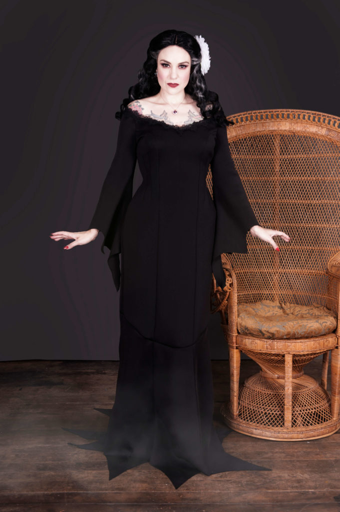 Addams Family inspired sewing pattern