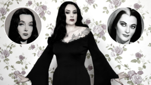 Gretchen as Morticia