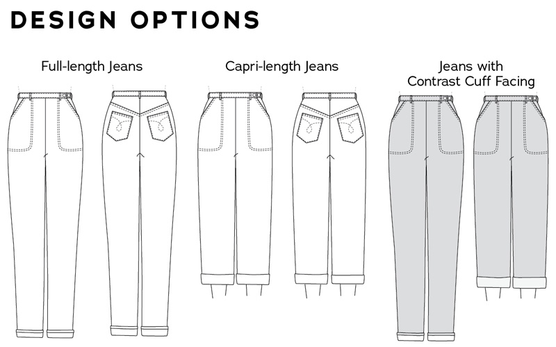 Marilyn-Jeans-line-art