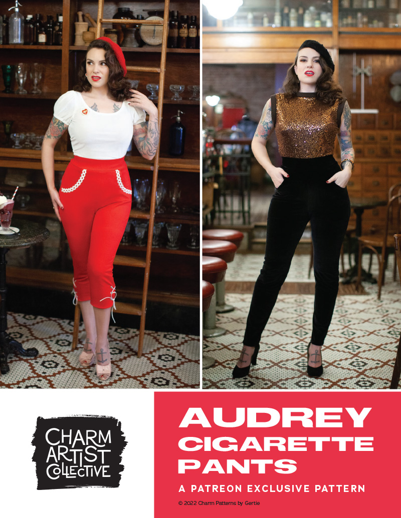 Audrey Cigarette Pants pattern - Charm Patterns