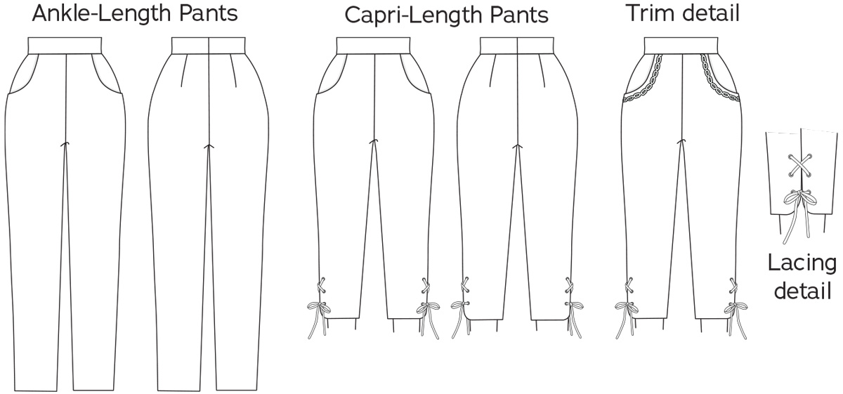 Capri Length Pants.