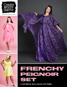 Frenchy Peignoir Set pattern from Charm Patterns