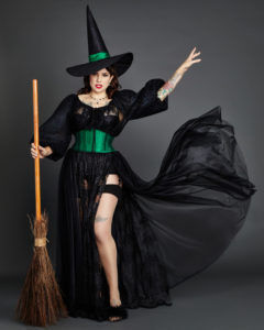 Halloween Pin-Up Witch Costume from Charm Patterns.