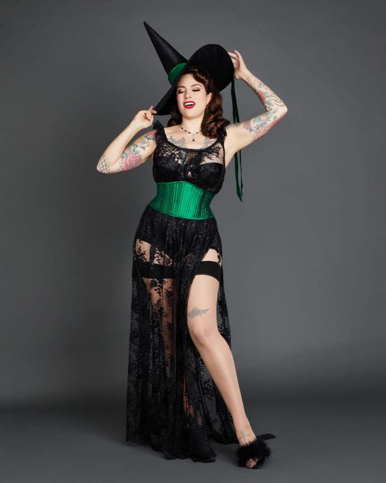 Practical Spell Witch Costume Ladies Dress + Hat