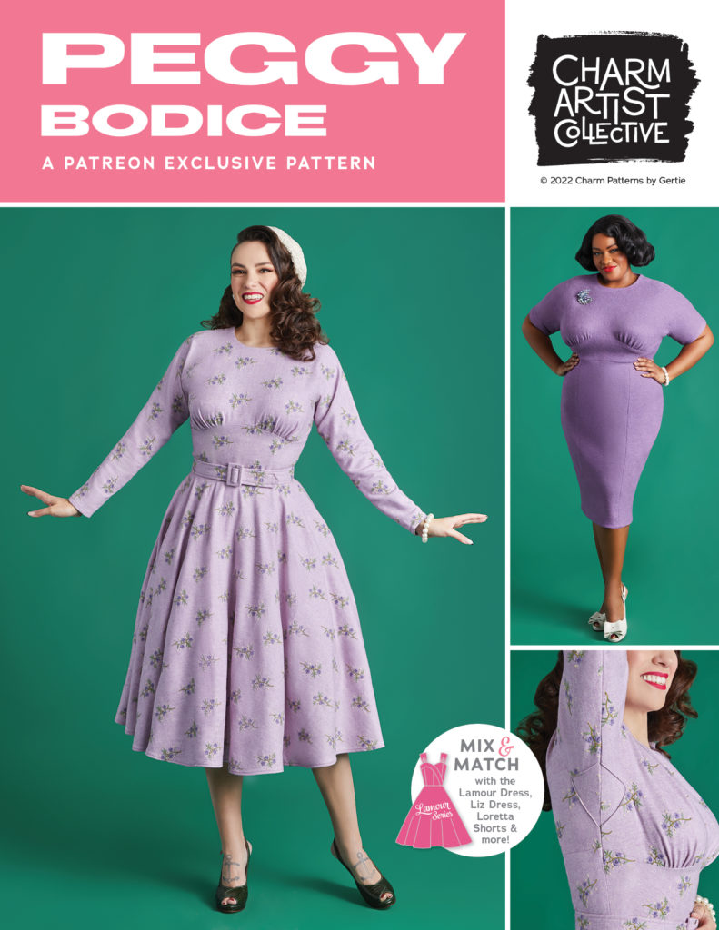 Peggy Bodice and dress from Charm Patterns.