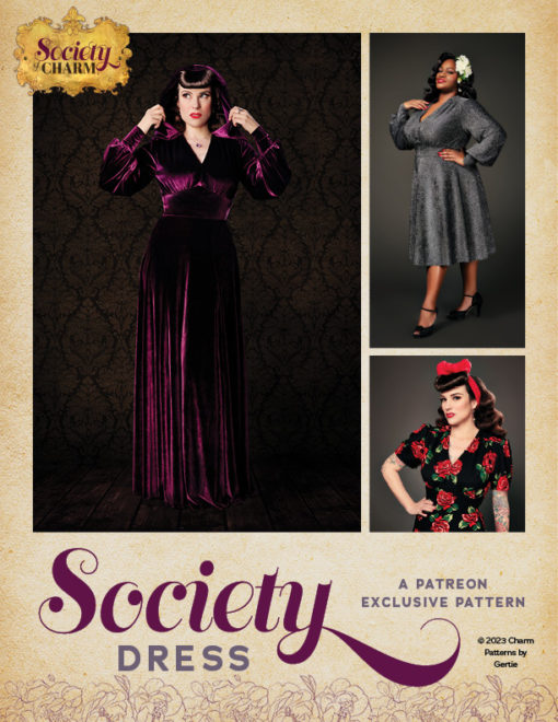 Society Dress from the Society of Charm by Charm Patterns