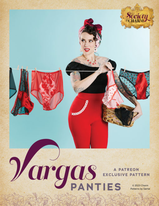 Vargas Panties vintage-inspired sewing pattern by Charm Patterns by Gertie.