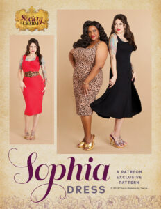 Sophia Dress from Charm Patterns by Gertie