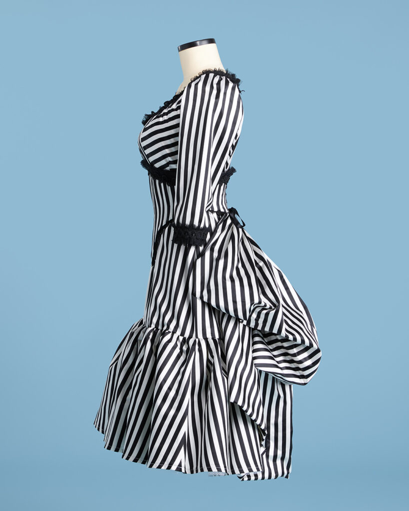 Katrina Crane Sleepy Hollow black-and-white dress sewing pattern from Charm Patterns.