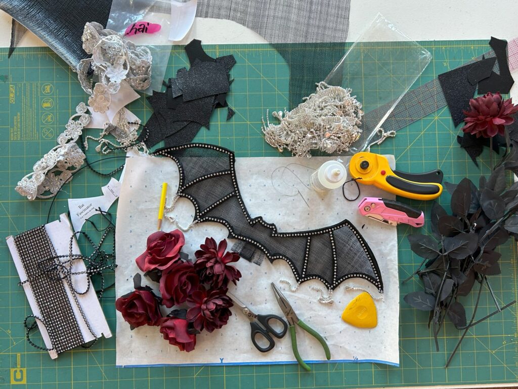 Charm Patterns Bat Hat Fascinator sewing pattern