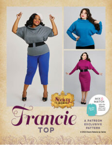 Francie Top sewing pattern from Charm Patterns