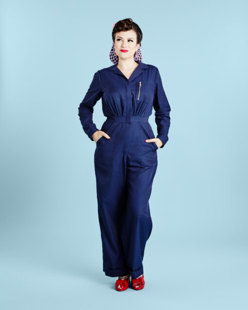Rosie Jumpsuit vintage-inspired sewing pattern from Charm Patterns by Gertie.