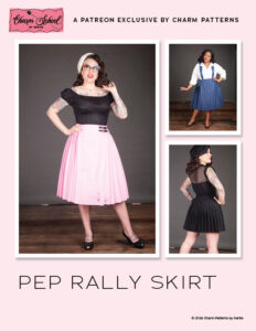 Pep Rally Skirt sewing pattern from Charm Patterns