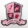 Charm School Crest Woven Patch from Charm Patterns by Gertie