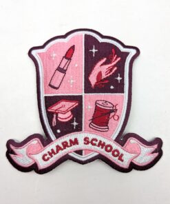 Charm School Crest Woven Patch from Charm Patterns by Gertie