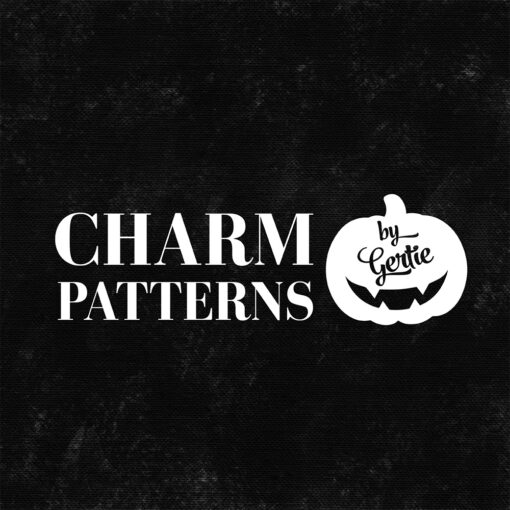 Charm Patterns by Gertie with Jack-o-Lantern