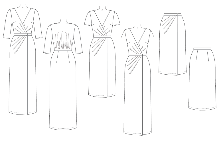 Hollywood Dress Pattern – Charm Patterns