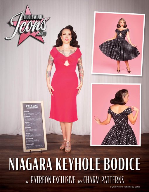 Niagara Keyhole Bodice sewing pattern cover art