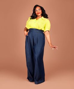 The 1940s-inspired Marlene Blouse sewing pattern from Charm Patterns by Gertie.
