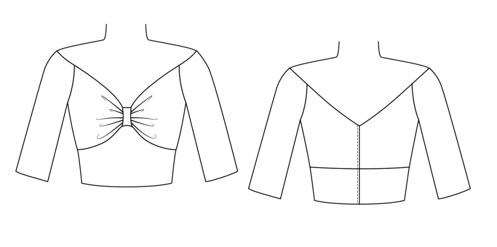 Niagara Bodice Expansion sewing pattern without the keyhole for Charm Patterns