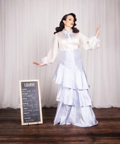 Katharine Skirt vintage-inspired sewing pattern from Charm Patterns.