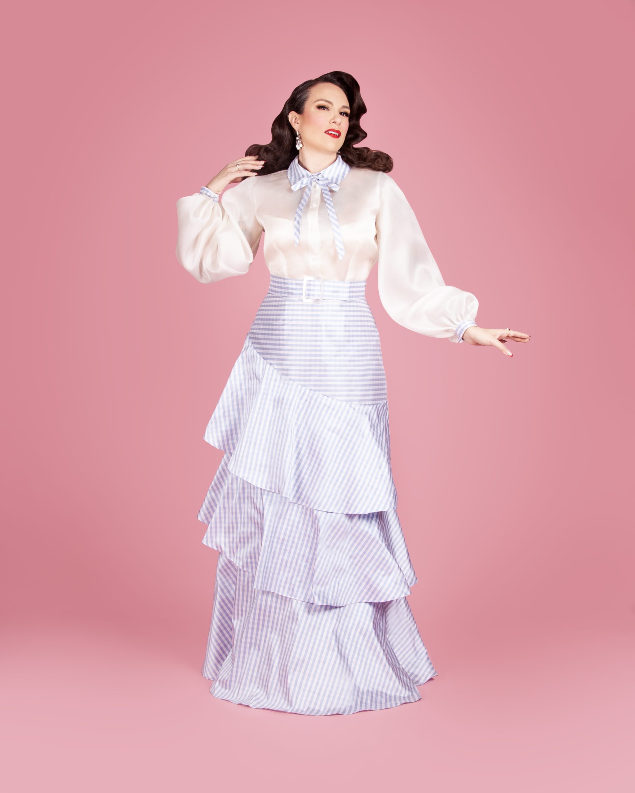 Katharine Skirt vintage-inspired sewing pattern from Charm Patterns.