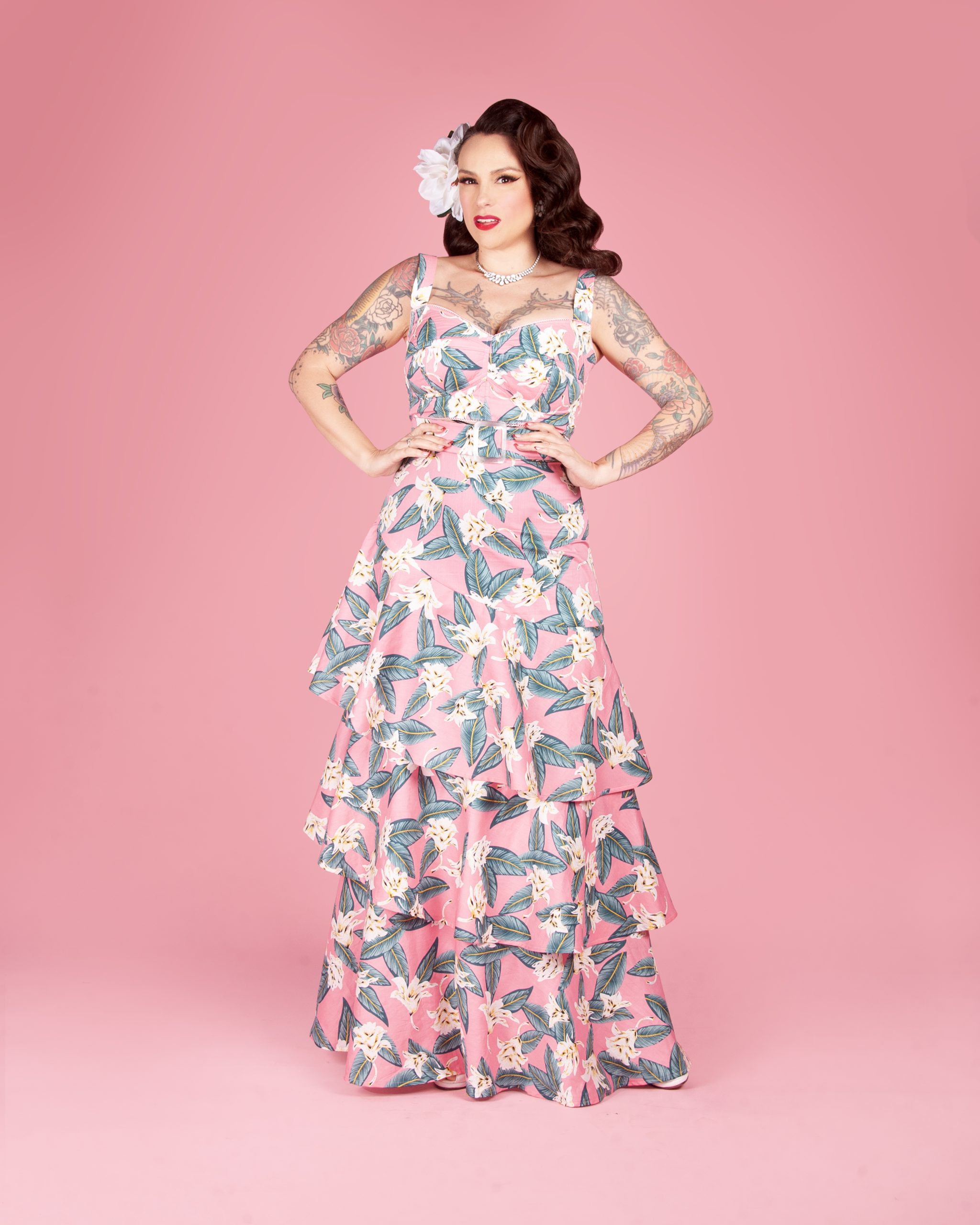 Katharine Skirt vintage-inspired sewing pattern from Charm Patterns.