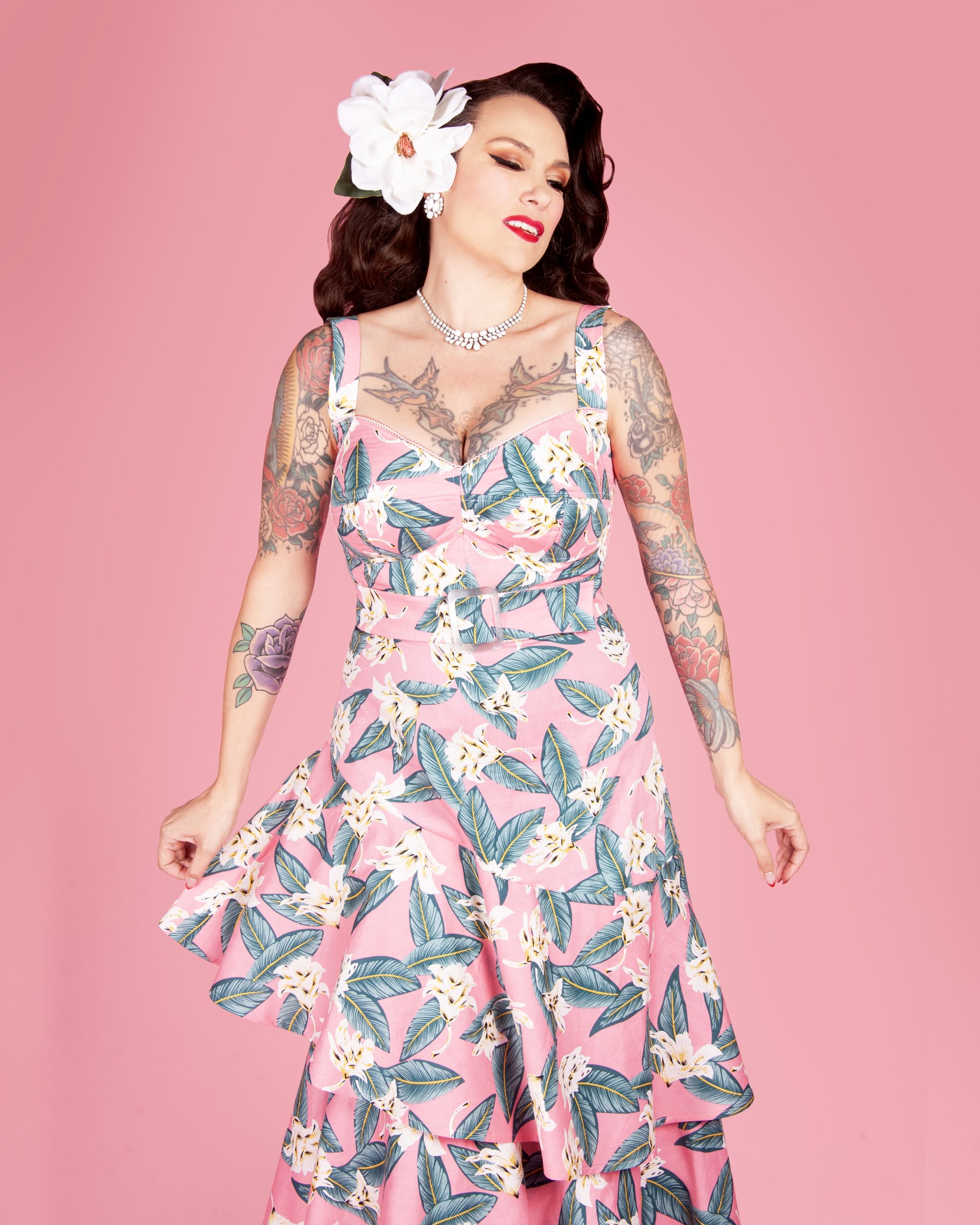 Katharine Skirt vintage-inspired sewing pattern from Charm Patterns.