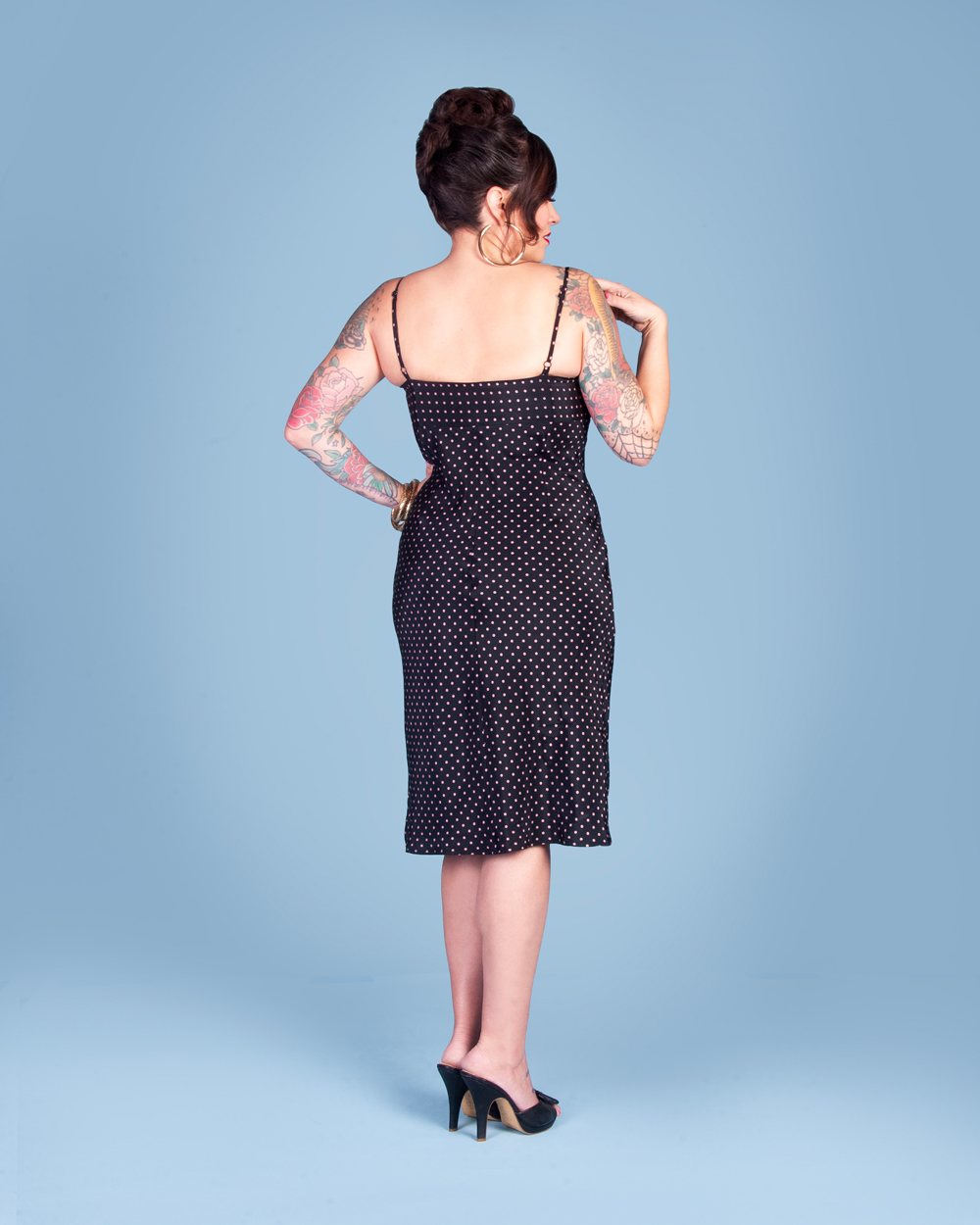 Charm Patterns Foundations Collection Slip, Camisole, and Tap Pants sewing pattern sample in silk and lace