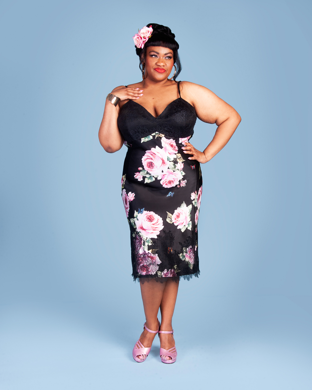 Charm Patterns Foundations Collection Slip, Camisole, and Tap Pants sewing pattern sample in silk and lace