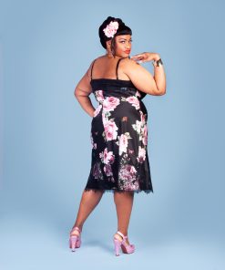 Charm Patterns Foundations Collection Slip, Camisole, and Tap Pants sewing pattern sample in silk and lace