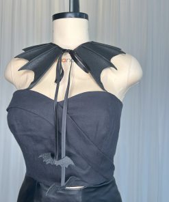 Detachable leather bat collar sewing pattern