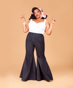 Susie wearing the Dolly Bell Bottoms