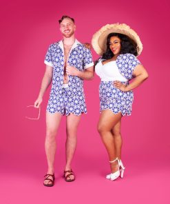 The Charm Cabana set sewing pattern modeled