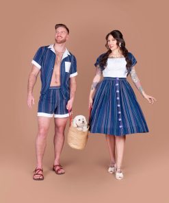 The Charm Cabana set sewing pattern modeled