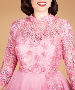 Gertie wearing the Haynes Bodice to recreate the 