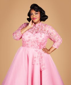 Susie wearing the Haynes Bodice to recreate the 