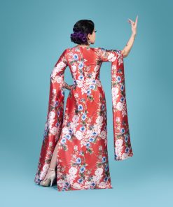 Calamity Chang wearing the Butterfly Dress sewing pattern from Charm Patterns.