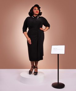 Susie wearing a black Sphinx Top dress.