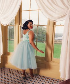 Susie wearing the Etoile Bodice with the Boardwalk Slim Skirt Dress.