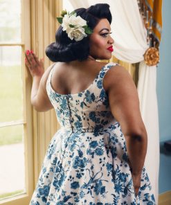 Susie wearing the Etoile Bodice with Charm Circle Skirt Dress.