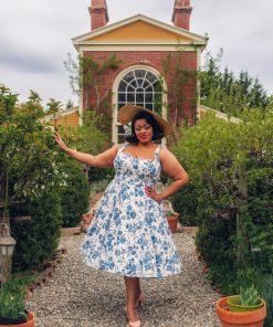 Susie wearing the Etoile Bodice with Charm Circle Skirt Dress.