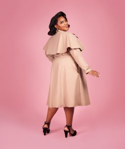 Susie wearing the Charm Trench Coat sewing pattern