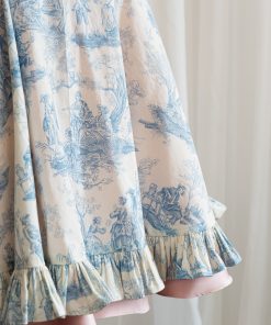 A detail of the Deadly Roses Apron, a free sewing pattern from Charm Patterns