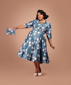 Susie wearing the Charm Princess Coatdress sewing pattern