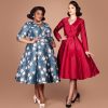 Gertie and Susie wearing the Charm Princess Coatdress sewing pattern